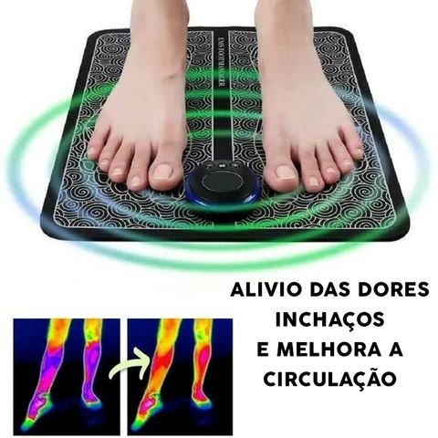 Massageador Relaxante MaxFisio Portátil Reduz Dores e Má Cirlulação nos Pés O OFERTEIRO 