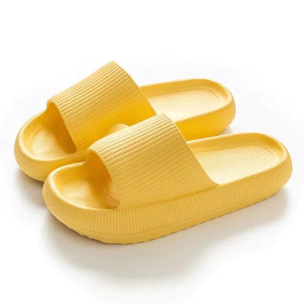 Sandália Ultra Confortável Pé de Nuvem Sandália Anatômica Pé de Nuvem - Sapatos 001 O OFERTEIRO Amarelo 34/35 