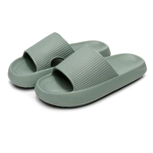 Sandália Ultra Confortável Pé de Nuvem Sandália Anatômica Pé de Nuvem - Sapatos 001 O OFERTEIRO Verde 34/35 