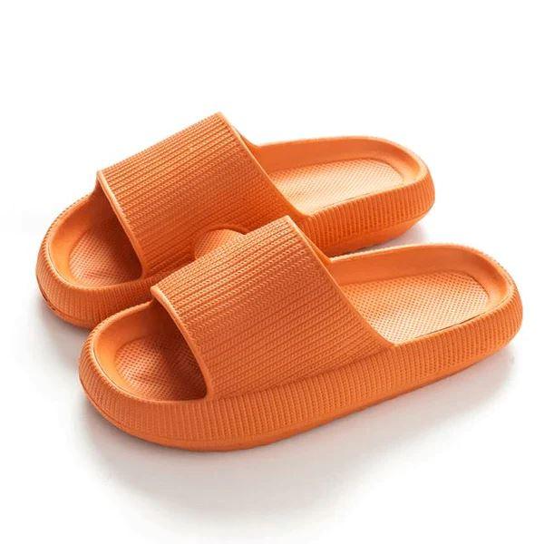 Sandália Pé de Nuvem Sandália Ultra Confortável Pé de Nuvem - Sapatos 001 O OFERTEIRO Laranja 34/35 